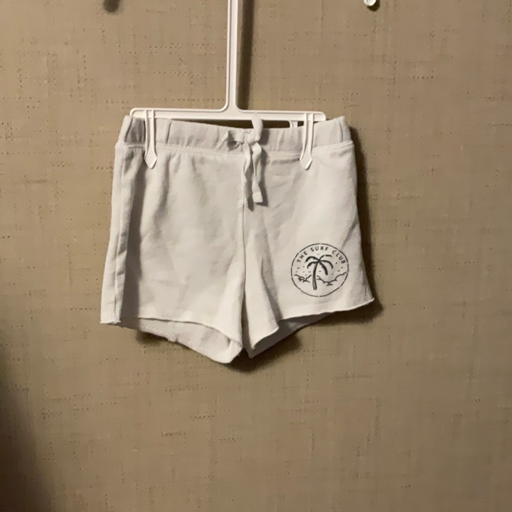 White Casual Athletic Shorts